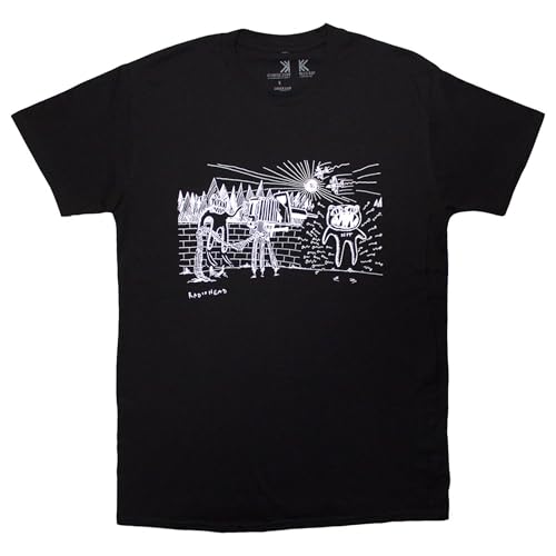 Rock Off officially Licensed Products Radiohead Despot - Camiseta orgánica, Negro, S