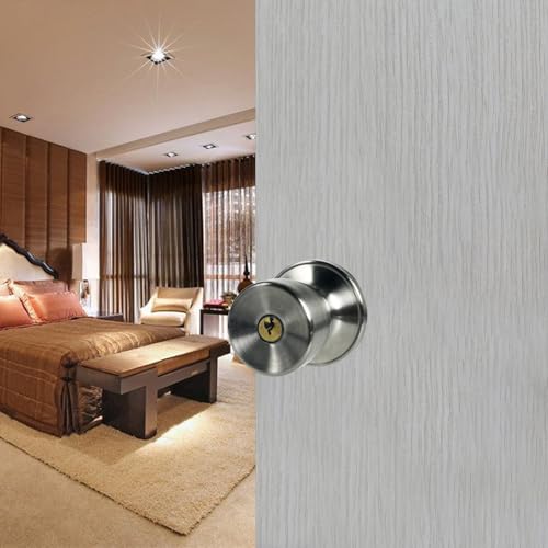 DSJJBLL 2Pack Stainless Satin Nickel Door Knob with Lock,Exterior Door Knob by DSJJBLL - Used condition - Image 6