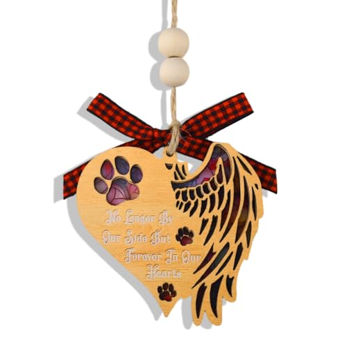 Cat and Dog Memorial Gifts Pet Ornaments In Memory Cat Dog Grief Bereavement Gift Loss of Cats Sympathy Gift for Deceased Dogs Owner Remembrance Gifts Ornament Pet Funeral Supplies Dogs Death Presents