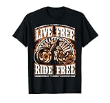 Photo Gallery live free ride free moto rider retro biker t shirt maglietta Photo Gallery live free ride free moto rider retro biker t shirt maglietta
