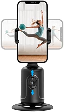 RIEIEK auto recognizes and Tracks Mobile Phone tripods, intelligently rotates 360-degree Shooting Phone Stand, and Does not Require APP to Start Gestures with one-Click Facial Tracking Gimbal