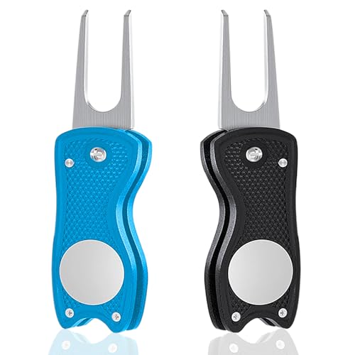 ZEACCT 2 Stück Metall Golf-Grüngabel