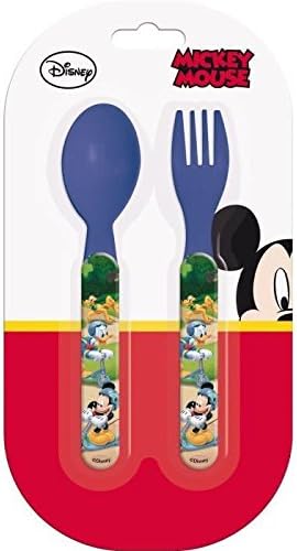 Set De Couverts Plastique Pour Enfant Mickey Disney Fourchette Couteau Repas Bebe 586 Amazon Fr Cuisine Et Maison