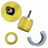 Professionelle Kupferrohr-Reinigungsbürsten mit rutschfestem Griff für den Einsatz auf 1/2 3/4 1 Zoll Rohren mit Elektrowerkzeugen (15 mm)