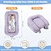 Baby Lounger,Baby Lounger for Newborn,0-24 Months,Foldable Soft Infant Lounger for Home and Travel,Baby Nest Lounger,Newborn Essentials,Multi-Use Portable lounger for Supervised Play&Tummy Time,Purple
