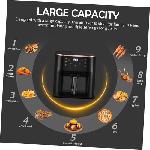 Friteuse à air multifonction à écran tactile et cuisson sans huile