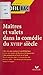 Maîtres et valets dans la comédie du XVIIIe siècle