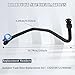 Engine Radiator Coolant Hose Compatible with 2011-2016 Chevrolet Cruze 1.4L,Upper Inlet Coolant Bypass Hose Replaces OEM#13251447 13408385