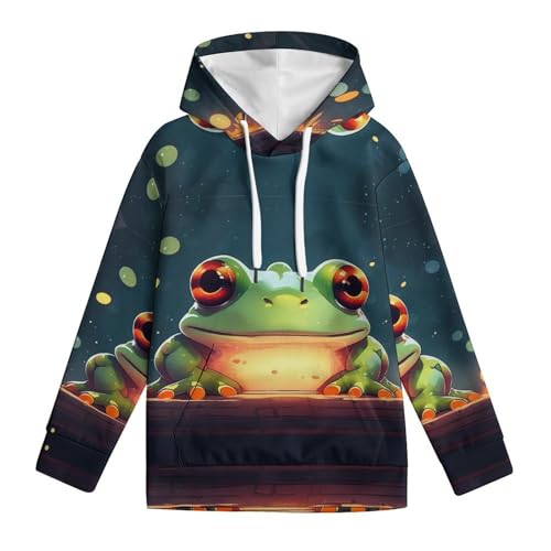 Sweat à capuche grenouille pour s'amuser au parc - Pull manches longues 5-13 ans - 4