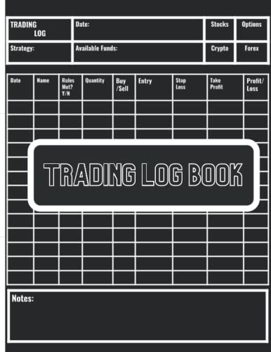 41jD2jWkHPL. SL500  - Trading Journal and Log Book: Trading to Journal For Strategy Planning, Trading Plan Creation, and Trade Log for Stocks, Options, Crypto, and Forex