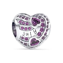 Silver July Birthstone Charms