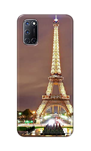 Image of PRINTFIDAA Lovers Famous Place Eiffel Tower in Paris Printed Designer Hard Case for Oppo A52 / Oppo A92 / Oppo A72, CPH2061, CPH2069, PADM00, PDAM10 Back Cover -(e) RPM1009