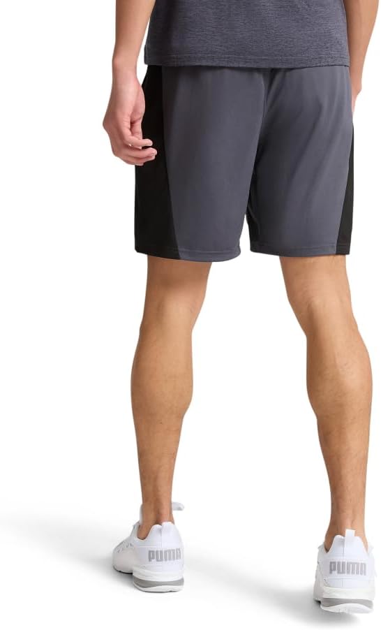 PUMA Mens Train All Daytech 8 Inch Knit Athletic Shorts Running Casual Bottoms - Red - Image 2