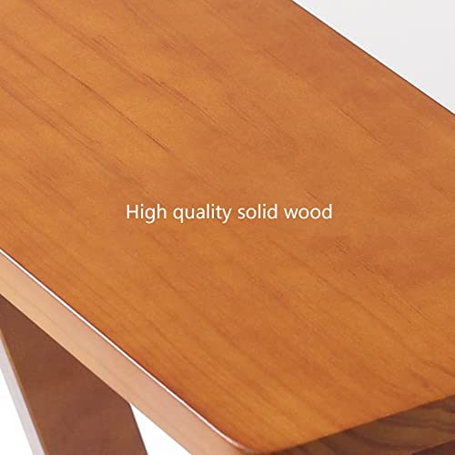 Tuoyibo Multifunctional Home Bar High Stool Foldable Solid Wood Stool Portable Climbing Ladder 64 × 42 × 48 Cm thumb #2