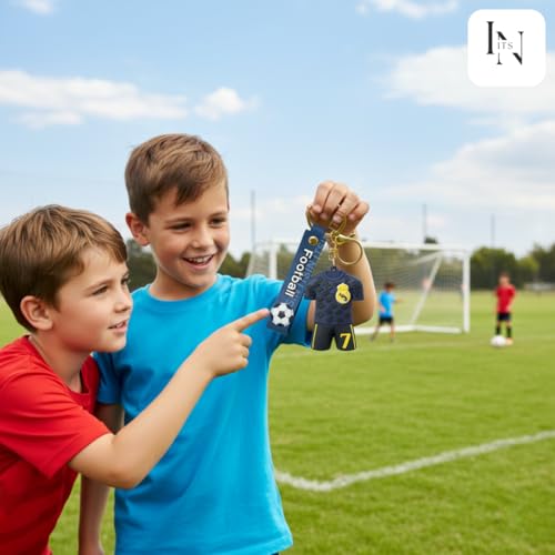 Image of Football jersey Keychain | Ronaldo key chains | messi Keychain | Cute silicone key chain for bike men | soccer Keyring gifts for boys | anime key holder for bag