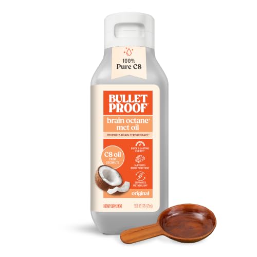 Bulletproof Brain Octane Oil Reliable and Quick Source of Energy Ketogenic Diet More Than Just MCT Oil (16 Ounces)