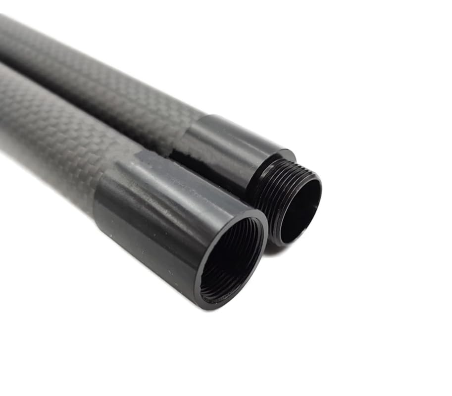 Carbon Fiber Tube Splice Extension Connector 10/12/16/18/20/25/30mm Aluminum Alloy Tube Clamp Hand Rod Connection (1Pcs 18mm)