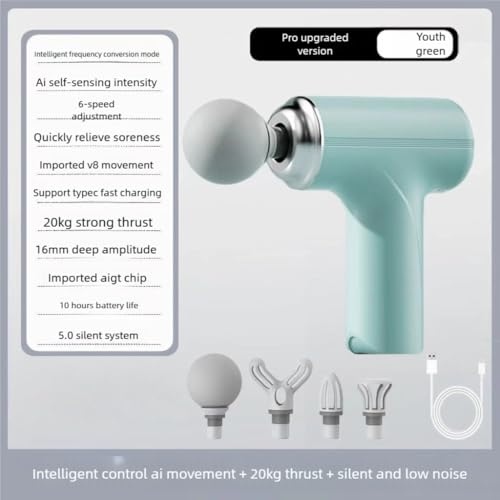Image of DUNGRANI Massage Machine for Body Pain - Mini Massage Gun for Deep Tissue, Muscle & Body Pain Relief - Handheld, Battery Powered Massager for Neck, Shoulder, Back, Foot (Style 3)