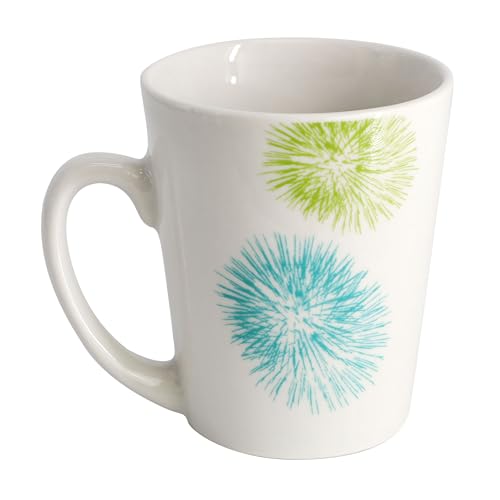 image for Gibson Home Blue Meadow 12 Piece Fine Ceramic Dinnerware Set in White 