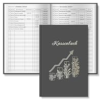 BIROYAL Kassenbuch A5-120 Seiten Haushaltsbuch, Budget Planner & Kassenbücher - Einnahmen Ausgaben Buch - Haushaltsbuch zum Eintragen - Kassenbuch Kleinunternehmer- Ausgaben Tracker Finanzplaner