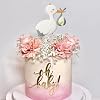 34 PCS Gender Reveal Stork Cake Toppers Balls Cake Decorations with Stars Clouds for Boy Girl Baby Shower Birthday Party Supplies (Gender Reveal)
