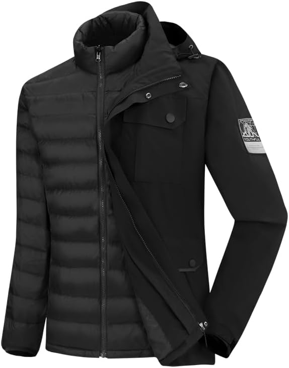 Women's 3-in-1 Waterproof Ski Jacket Windproof Winter Snow Jacket Snowboard Sports Jacket Warm Jacket