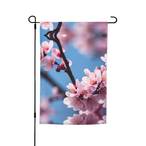 Drapeau de jardin d'automne en fleur de prunier 30,5 x 45,7 cm pour décoration de printemps et d'été