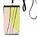 Warmth s Art Pattern Phone Wallet Purse Hanging Mobile Pouch Black Pocket