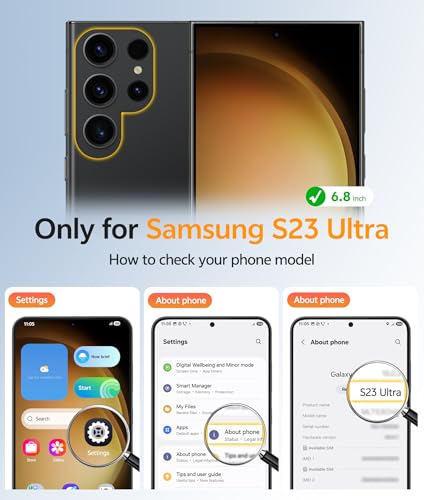 Image of FNTCASE for Samsung Galaxy S23 Ultra Case: [Fit for Magsafe] Magnetic Translucent Matte Anti-Fingerprint Cell Phone Cover Military Grade Shockproof Protective Case