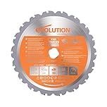 Evolution Power Tools R185TCT-20CS (Rage) Multi-Material TCT Blade Cuts Wood, Metal and Plastic, 185 mm