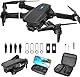 Drohne mit Kamera HD 1080P,Faltbare Drohne Lange Flugzeit,RC Quadcopter mit Tasche,3D Flip,One Key Start/Landen,Headless Mode,Flugbahnflug,Mini Drone Geschenk für Anfänger Kinder,mit 2 Batterien vo