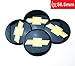 Haocc Loud 56.5mm Chevrolet Wheel Center Cover Sticker Emblem Badge Wheel Hub Caps Centre Cover Black for Chevrolet Cruze Silverado Volt Malibu Epica Aveo SAIL Captiva Camaro