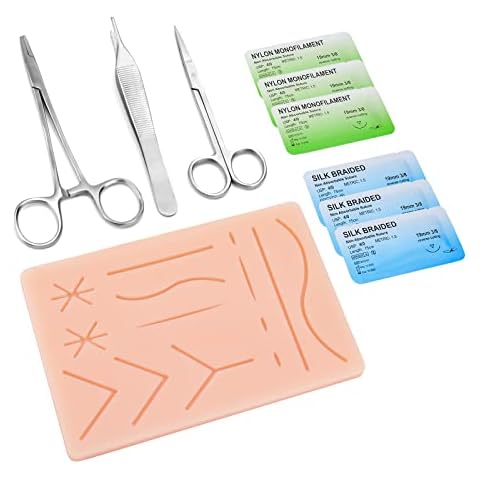 Ultrassist Suture Practice Kit for Medical and Vet Students, Startup Suture Kit Including Silicone Pad with Long-Lasting Mesh, Suturing Tools, for Suture Curriculum Practice (Education Use Only) Cover