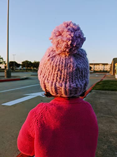 Mindfulknits Learn To Knit Kit - Knit A Chunky Beanie - Knitting Needles, Yarn Needle & Acrylic Chunky Bulky Knitting Yarn- Sweet -Beginners Basic Knitting Supplies Set For Relaxation & Stress Relief #TOP3