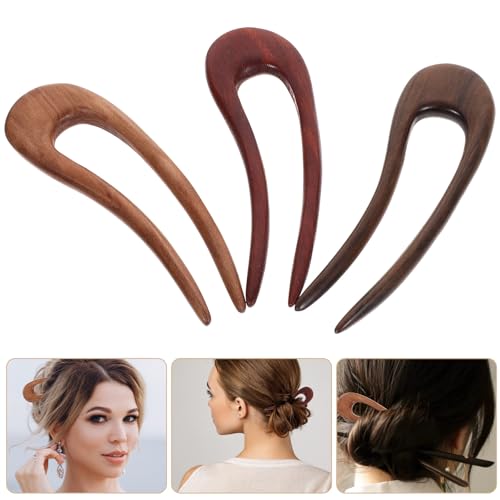 Épingles à cheveux en bois accessoires coiffure mariage et soirées