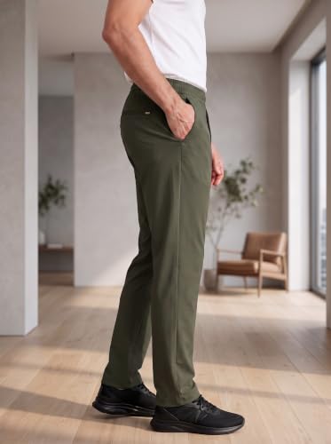 Image of SaintX Men's 4-Way Stretchable Athleisure Pants | Sweat Wicking Fabric | Slim Fit | Active - Sports Wear | Travel, Lounge & Casual Wear | Stylish Back Zipper Pocket | Available in Plus Size (ST06)