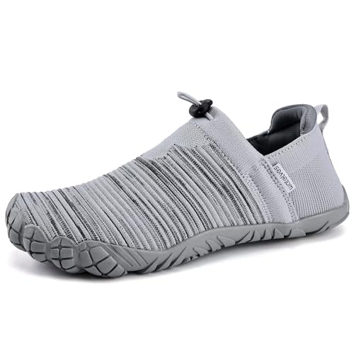 Image of WateLves Water Shoes Womens Mens - Comfortable Lightweight Striped Pattern Barefoot Shoes for Beach Swim Pool Yoga Boating Water Aerobics