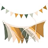 1 Stück Morandi Grün Wimpelkette 100 Stück Ballons, Wimpelkette Kinderzimmer für Mädchen Jungen Hausbett Geschenk, Kinderzimmer Deko, Wanddeko Geschenk, Babyzimmer Dekoration