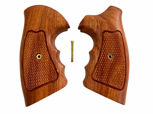 Handicraftgrips New Rossi Small Frame Square Butt Revolver Grips Checkered Hardwood Handmade #Rsw18 #TOP2