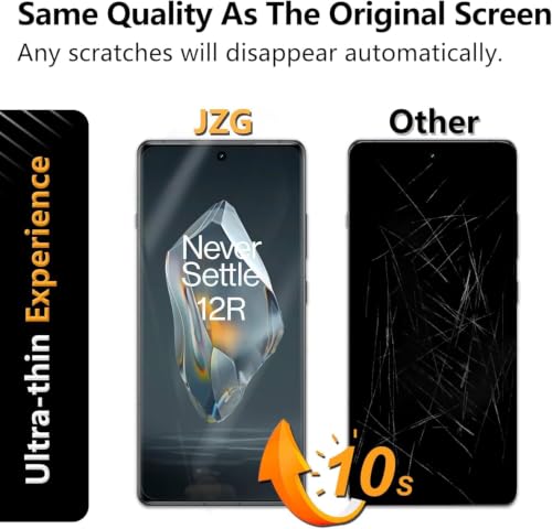 Image of Uyiton 2 Pack Screen Protector for OnePlus 12R (6.78-inch Curved Display) | HD Clear Flexible Film | Bubble-Free Easy Installation | Scratch Resistant | Case Friendly