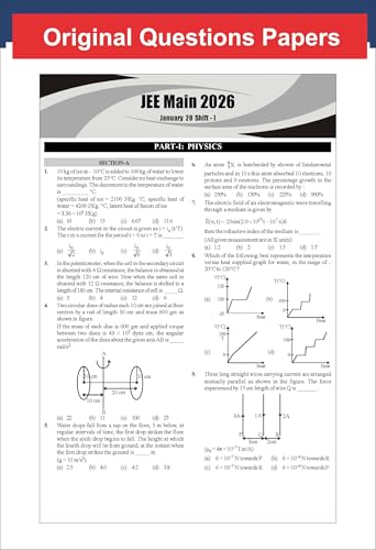 Image of Disha 10 JEE Main Online 2026 Session I Previous Year Solved Papers (All sittings) with Rank Predictor 5th Edition | PYQs for Physics, Chemistry & Mathematics | Mock Tests