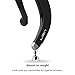 LISN Wireless Single Ear Bluetooth Headset with Mic, Ultra-Light Painless Bluetooth Earpiece 8-10 Hrs Playtime for Cell Phone (Black)