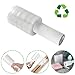 6 Pack Stretch Wrap Film with Handle, 80 Gauge Thick Industrial Strength Hand Stretch Wrap, 4