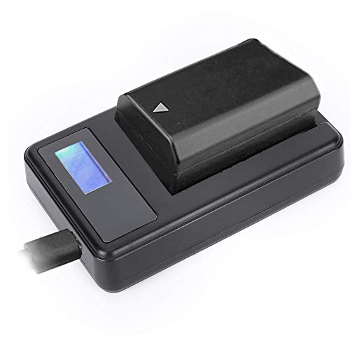 Goshyda Chargeur Unique de Batterie d'appareil Photo LP-E17 avec écran LCD pour Canon EOS M3 M5 M6 760D 750D 800D 77D 200D LC-E17C et Autres modèles