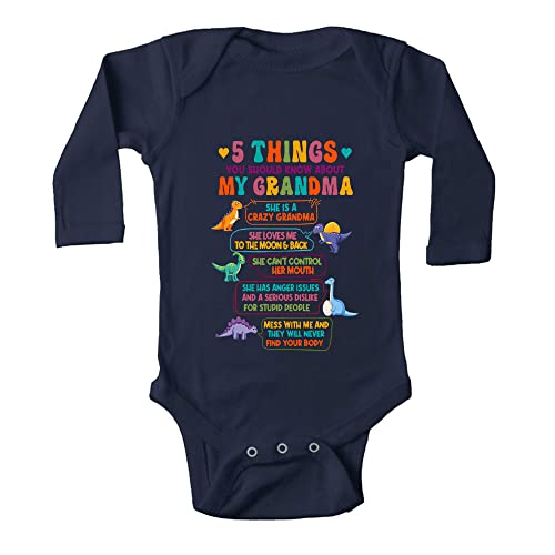 5 Things You Shuold About My Grandma Toddler Rompers Baby Boy Girl Bodysuit Long Sleeve