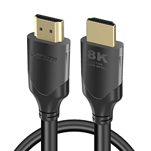 APOKIN HDMI 8K 2 Meter 48Gbps 7680P HDMI 2.1 Ultra High Speed HDMI Kabel für Samsung QLED,Apple TV,Sony LG,Playstation,PS4,PS5,Nintendo Switch,Xbox One Series X,HDMI 2.0/4K 120Hz 144Hz m/MTS