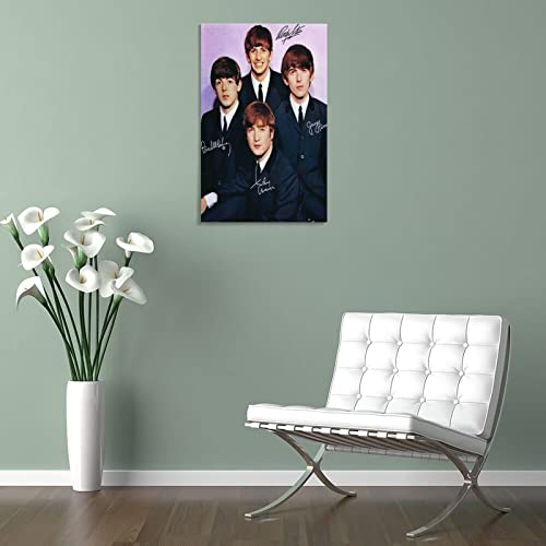 Peinture décorative rétro sur toile pour décoration de chambre à coucher Motif groupe de rock britannique The Beatles 50… - Les Beatles, Paul McCartney, John Lennon, RIngo Starr, George Harrison Peinture décorative rétro sur toile pour décoration de chambre à coucher Motif groupe de rock britannique The Beatles 50… – Image 6