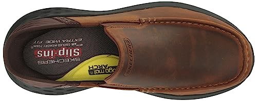 Image of Skechers Men's Moc Toe Leather Slip-ins Parson - Oswin Loafer