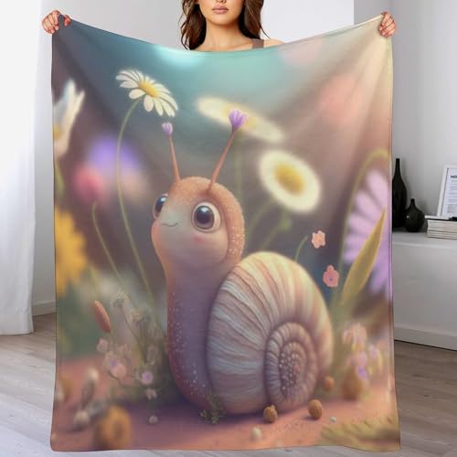 Escargot Mignon plaid couverture douce et chaude flanelle quatre saison - 2