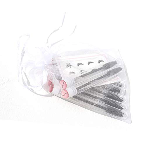 Brosse à cils jetables lot de 20 goupillons imprimé rose - 5